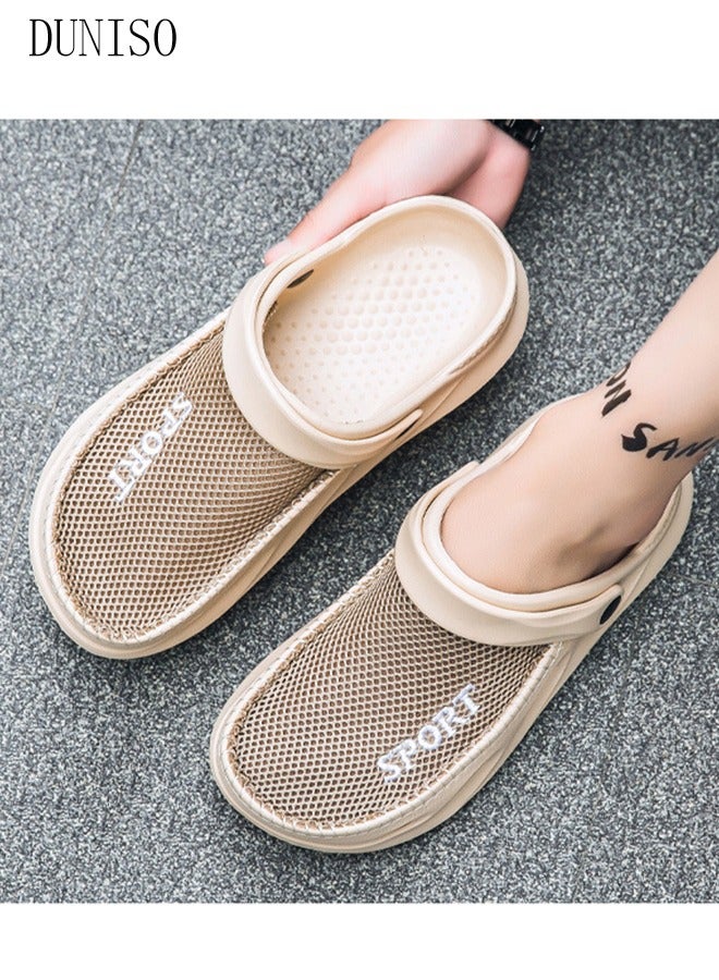 Clog Sandals Summer Sandals Lightweight Slide Sandal with Non-slip Soles Thick Sole Beach Slipper Breathable Slip-on Sandal House Flat Slipper for Pool Beach Yard Kitchen Shower Unisex