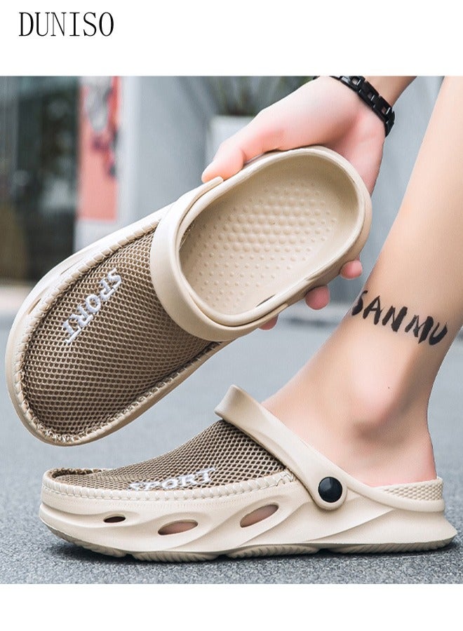 Clog Sandals Summer Sandals Lightweight Slide Sandal with Non-slip Soles Thick Sole Beach Slipper Breathable Slip-on Sandal House Flat Slipper for Pool Beach Yard Kitchen Shower Unisex