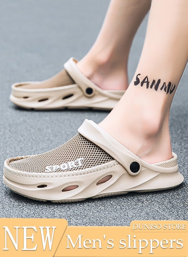 Clog Sandals Summer Sandals Lightweight Slide Sandal with Non-slip Soles Thick Sole Beach Slipper Breathable Slip-on Sandal House Flat Slipper for Pool Beach Yard Kitchen Shower Unisex