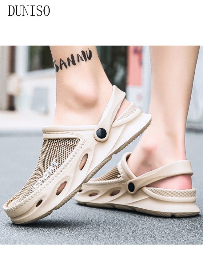 Clog Sandals Summer Sandals Lightweight Slide Sandal with Non-slip Soles Thick Sole Beach Slipper Breathable Slip-on Sandal House Flat Slipper for Pool Beach Yard Kitchen Shower Unisex