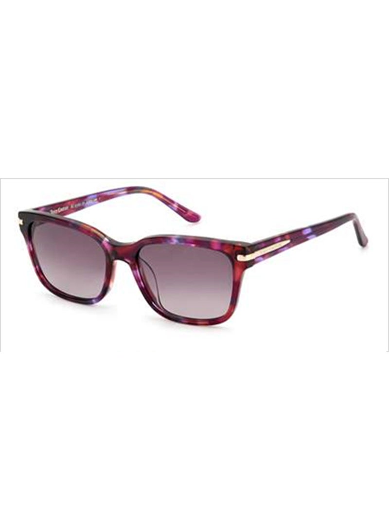 Women's UV Protection Rectangular Sunglasses - Ju 624/S Violet 17 - Lens Size: 39 Mm
