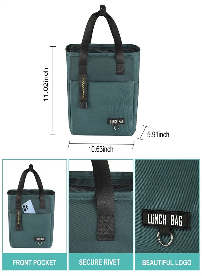 Insulated Lunch Bag for Women Man Reusable Lunch Box for Work Camping Outdoor Sports Leakproof Cooler Bento Box Freezable Lunchbox with Adjustable Shoulder Strap for Kids Adult