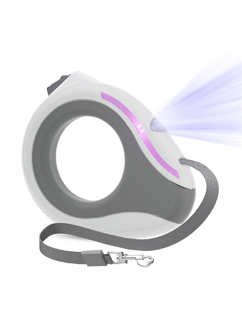 Retractable Leash 360° Tangle Free Rechargeable LED Light and Wearable Design for Small to Medium Dogs Up to 88lbs