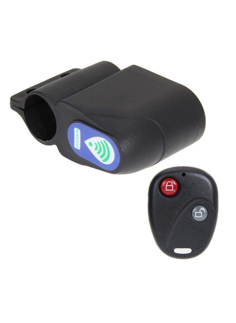 Vibration Alarm Bicycle Cycling Wireless Alarm Lock Bicycle Bike Security System with Remote Control Anti Theft 110dB Burglar Alarm Sensor Security Bike Lock Remote Controller