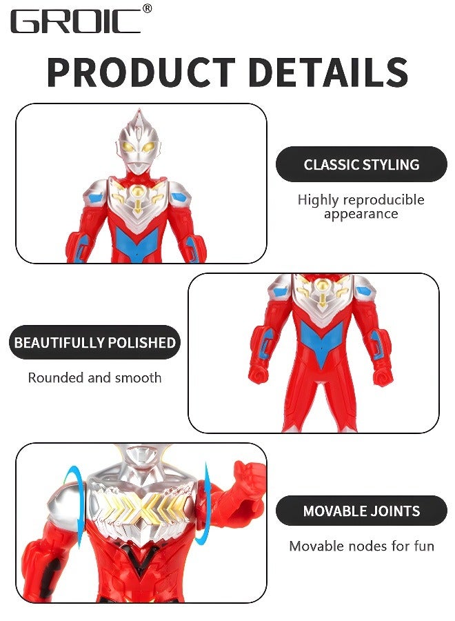 5 Pcs Ultraman Set Ultraman Figure Set Ultra Hero Set Ultraman Action Figure Toys Set Superhero Set Best Gifts Toys for Kids