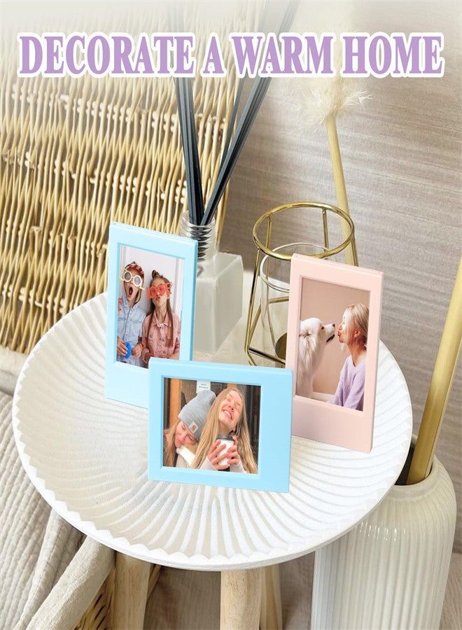 For Instax Mini Photo Frames 2x3, for Polaroid Picture Frames, Mini Instant Film-Colorful Photo Frame for Desktop Tabletop 10 Pack