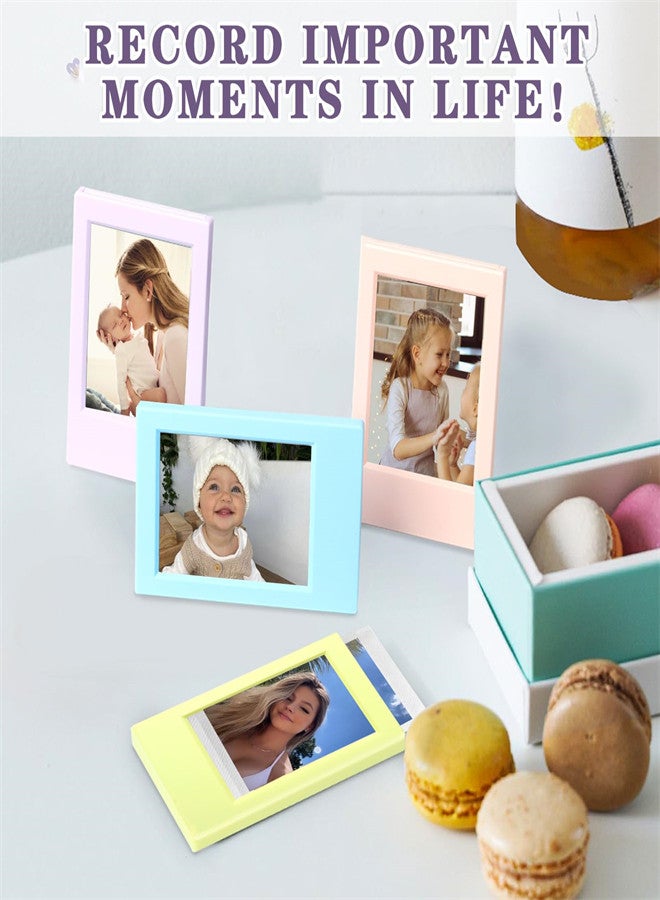 For Instax Mini Photo Frames 2x3, for Polaroid Picture Frames, Mini Instant Film-Colorful Photo Frame for Desktop Tabletop 10 Pack