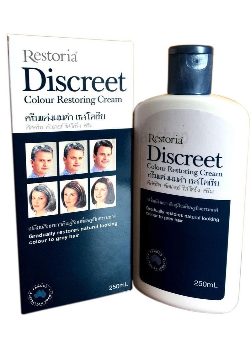 Restoria Discreet Hair Colour Restoring Cream 250ml