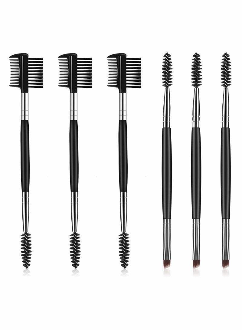 Eyebrow Brush and Comb Spoolie Brush Set, Professional Eyebrow Makeup Tool