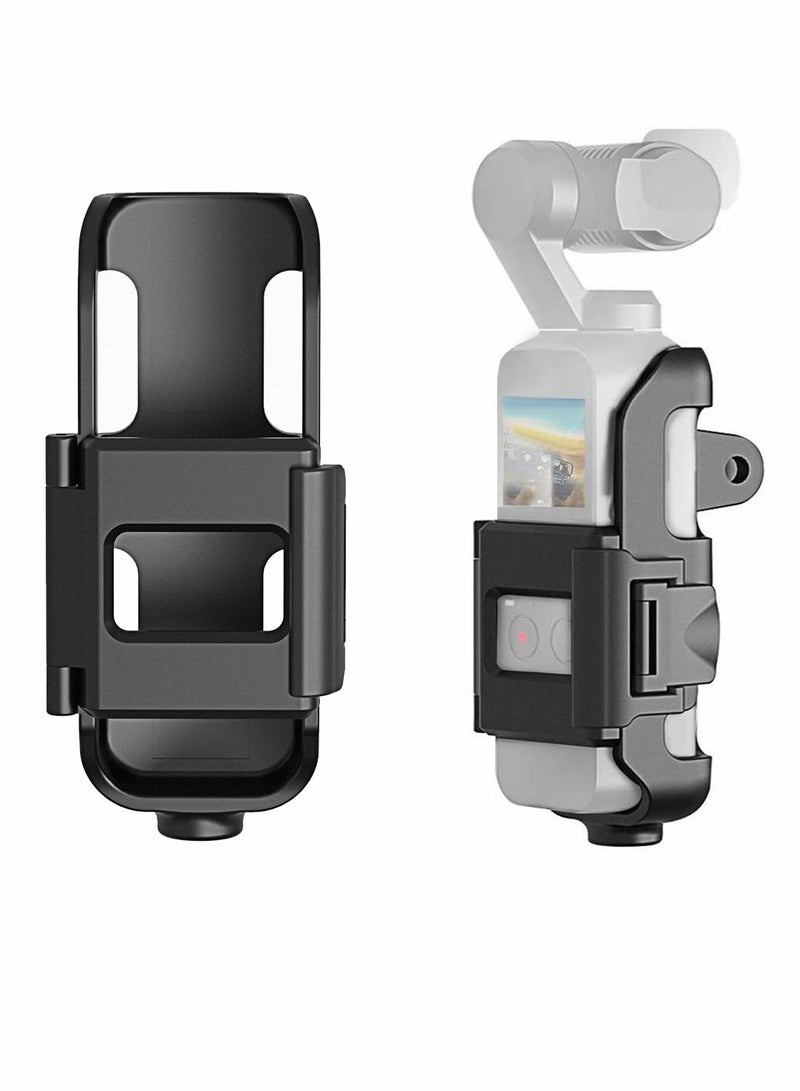 Action Mount for DJI Osmo Pocket, Tripod and Action GoPro Mount Stand Bracket, Tripod Mount Accessories Expansion Protective Frame with Quick Release Design for DJI Pocket 2, for Action Cam Mount