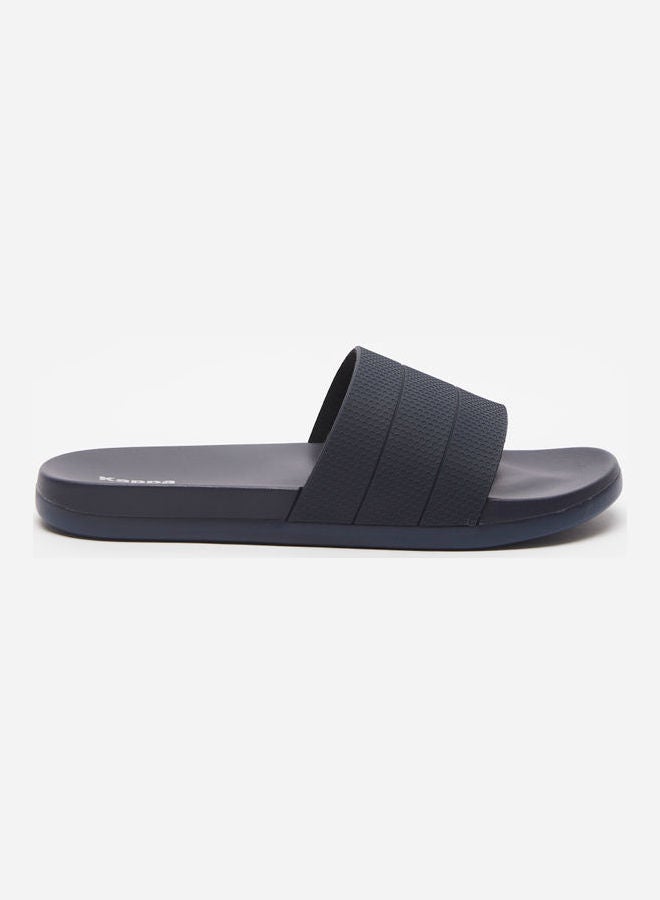 Men's Textured Slides Blue