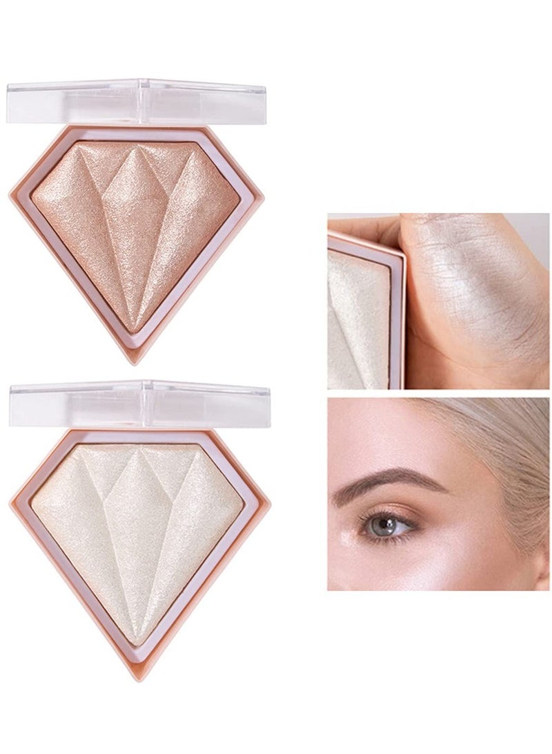 Face Glitter Blush Pink Shimmer Highlighter Blusher Powder Makeup Cosmetics Facial Contour Corrector Shine Rouge #01  #04