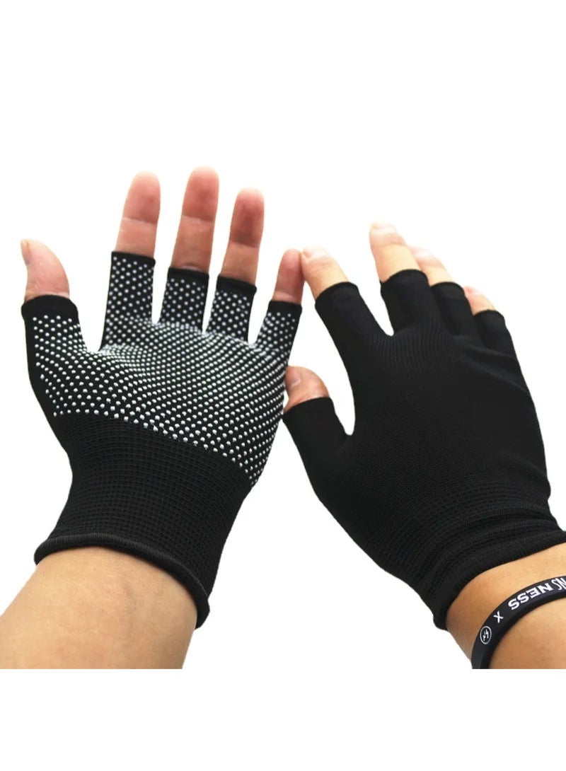 Fishing Mittens Moisture-Wicking Sweat Absorbing Professional Outdoor Bicycle Non-Slip Compression Gloves