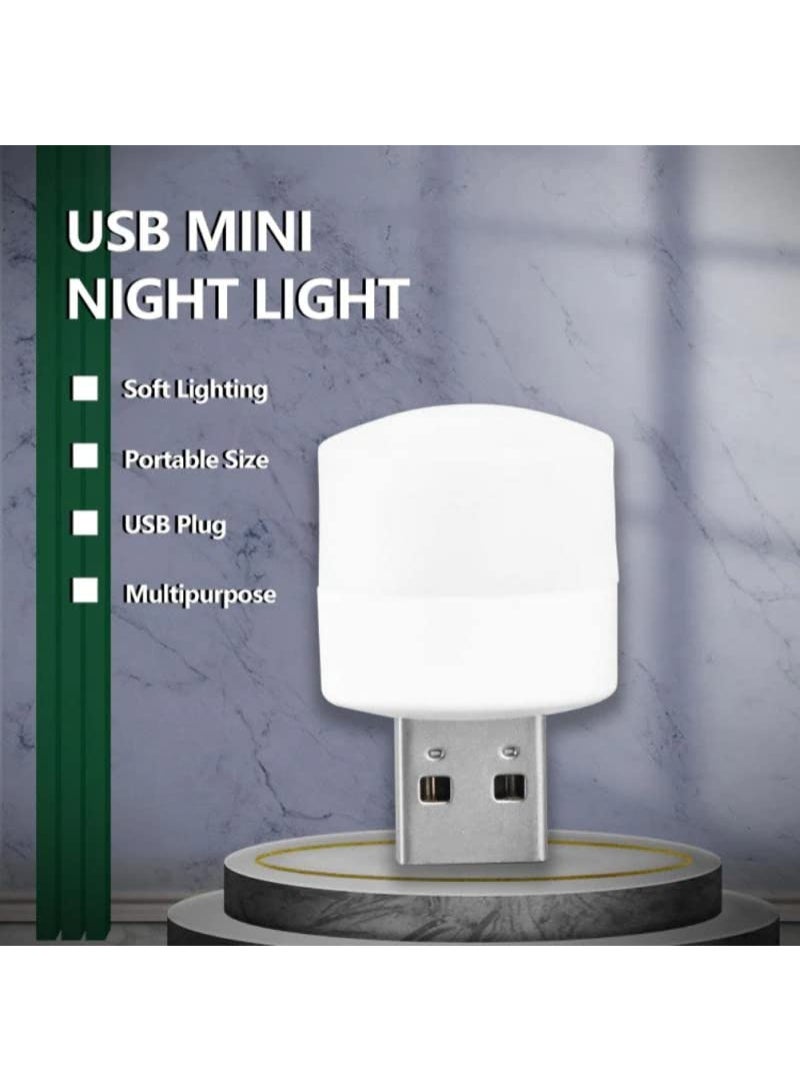 Usb Plug Lamp Mini Night Light Computer Mobile Power Charging Small Book Lamps Led Eye Protection Reading Desk Warm Light