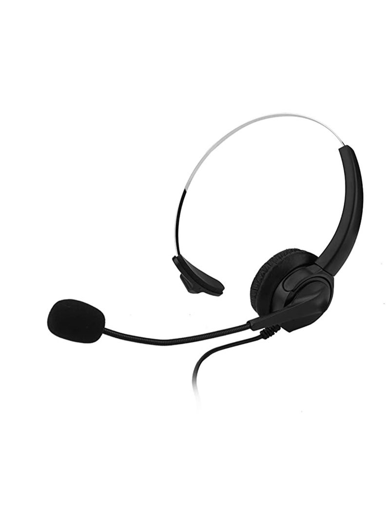 Noise Cancelling Communication, Call Center Headset, Hearing Protection, Comfortable Call Center Wearing No Falling Headset