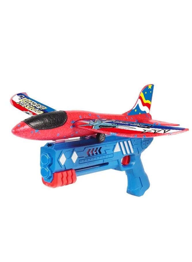 Airplane Launcher Toy Throwing Foam Glider Plane Outdoor Toy for Kids