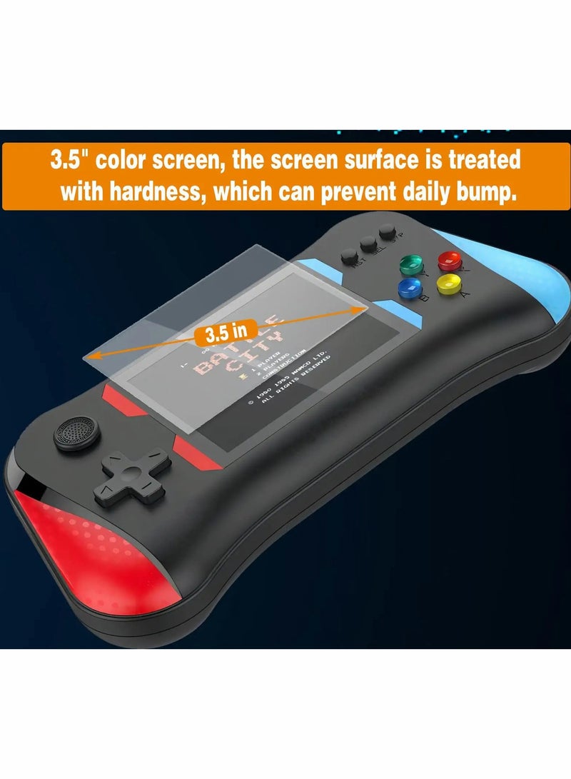 Portable Handheld Game Console for Kids Adults, 3.5 inches Large Screen Preloaded 500 FC/NES Classic Retro Video Games, 1200mAh Rechargeable Battery Support for Connecting TV and Two Players