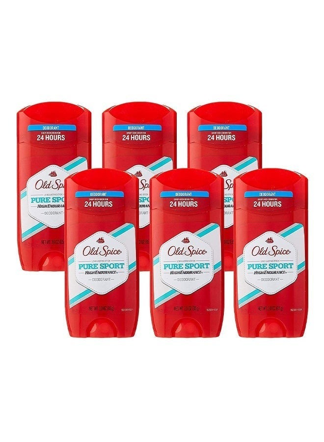 Pack Of 6 Pure Sport Deodorant