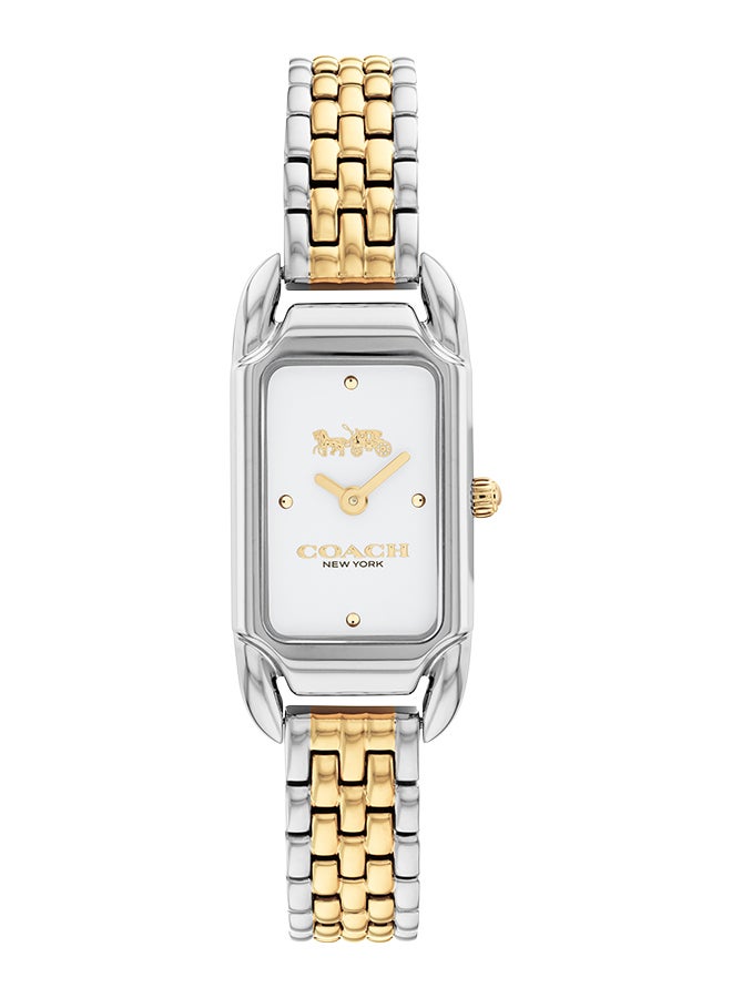 Women's Analog Rectangle Shape Stainless Steel Wrist Watch 14504172 - 17.5 Mm