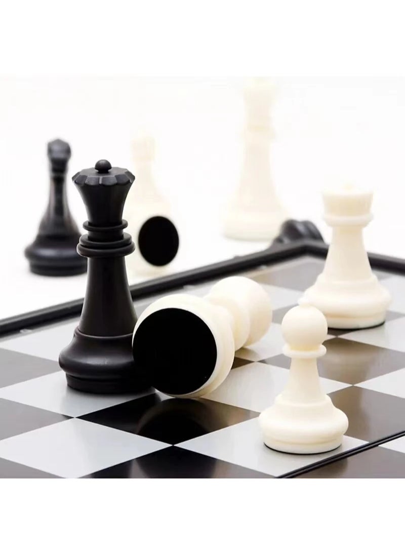 International Chess Folding Magnetic Plastic Chessboard Board Game Portable Kid Toy Portable Set 20cm