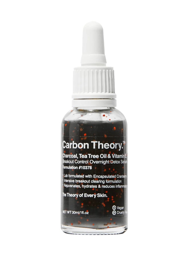 Charcoal, Tea Tree Oil & Vitamin E Overnight Detox Serum