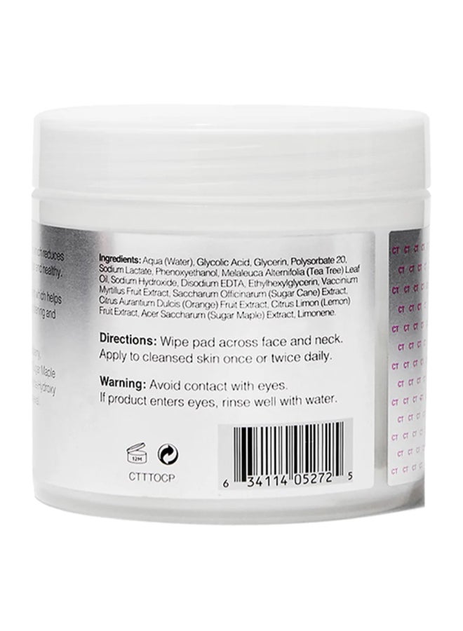 Tea Tree Oil & Glycolic Acid 60 Breakout Control Cleansing Pads