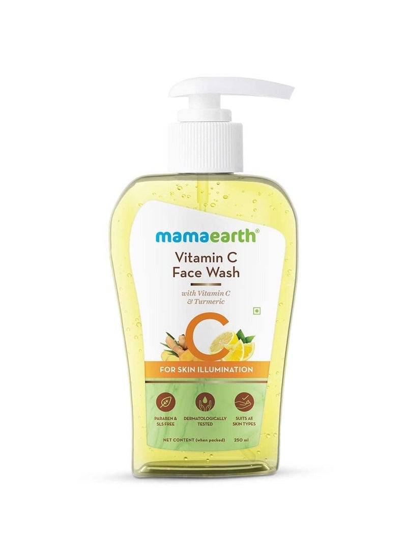 Mamaearth Vitamin C Face Wash for Women and Men 250ml.
