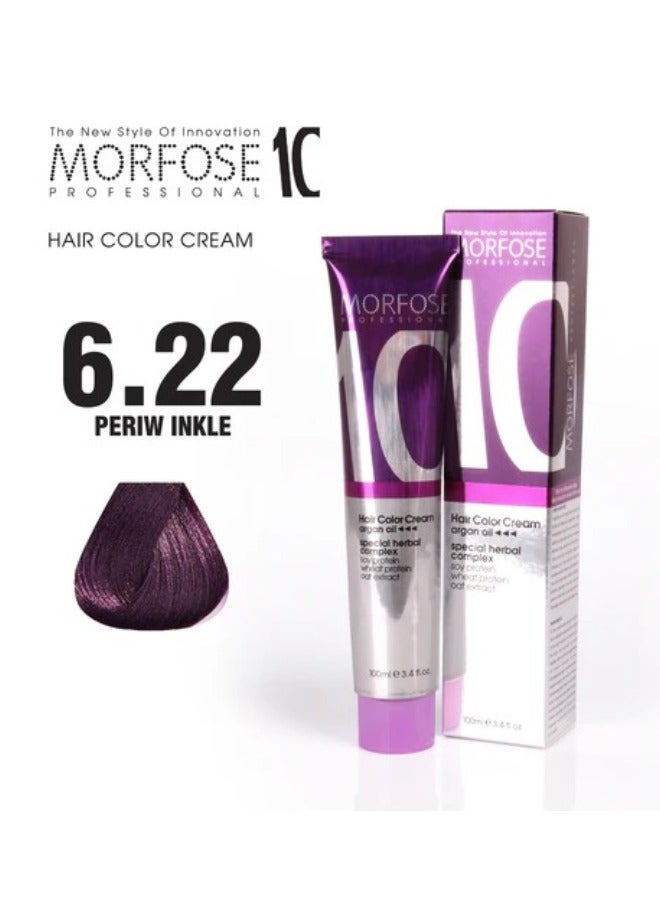 Morfose 10 Hair Color Cream with Argan Oil - Periwinkle6.22 100ml