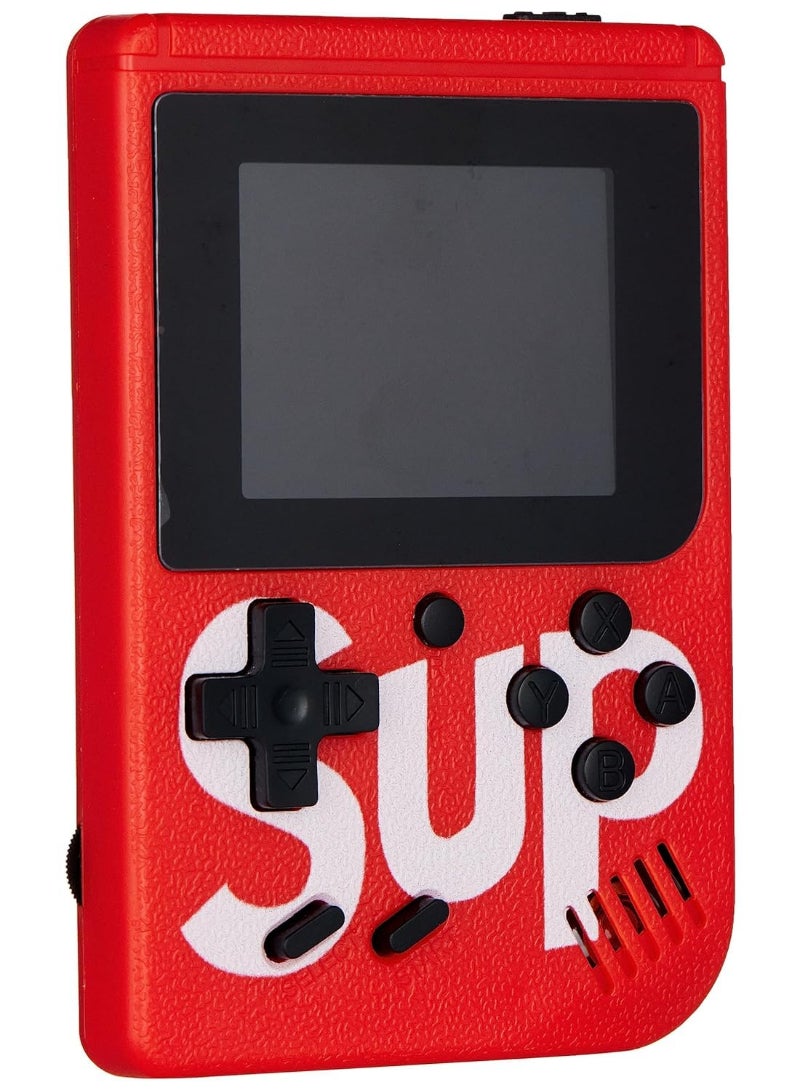 Retro Portable Mini Handheld Game Console Game Box 400 In 1 Games 3.0 Inch For Kids Red