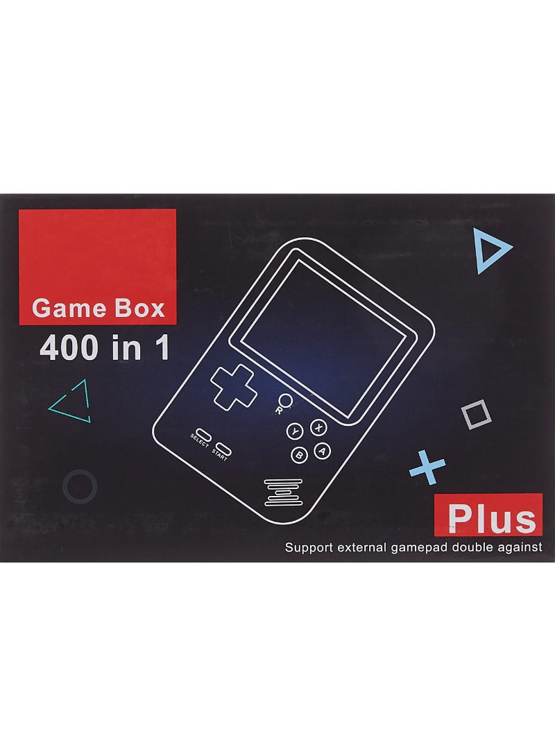 Retro Portable Mini Handheld Game Console Game Box 400 In 1 Games 3.0 Inch For Kids Red