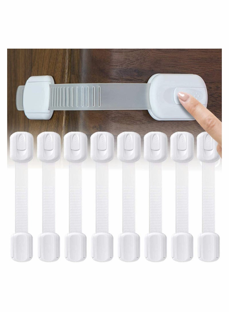 8 Piece Baby Safety Locks With Adjustable Strap And Latch System