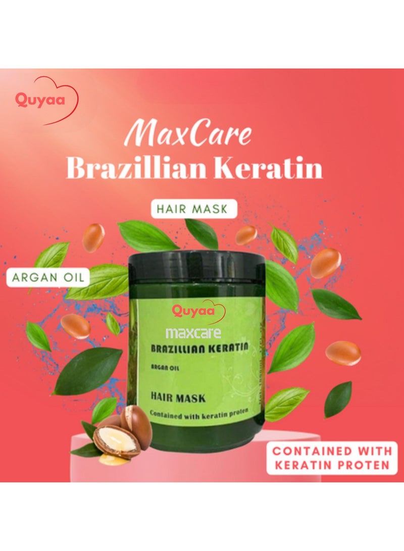 Maxcare Quyaa Keratin Hair Mask With Argan Oil 17FL.oz / 1000ml