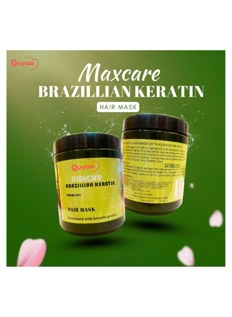 Maxcare Quyaa Keratin Hair Mask With Argan Oil 17FL.oz / 1000ml