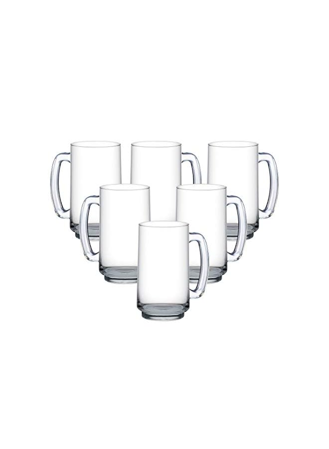 Playboy Beer Mug, Pack Of 6, Clear, 357 Ml, P00140