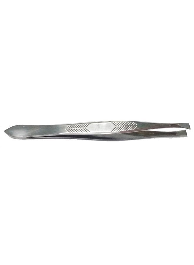 Stainless Steel Eyebrow Tweezer Silver 9cm