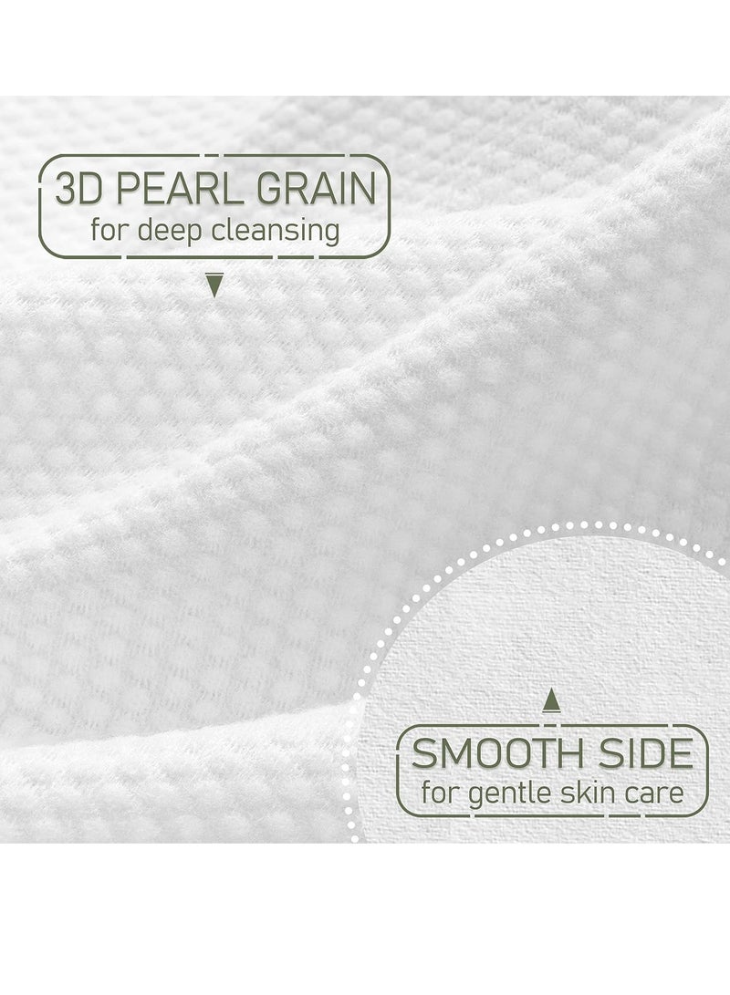 Disposable Face Towel Biodegradable Large Dry Wipes Extra Thick Soft Clean Facial Towels for Sensitive Skin Cleansing Nursing Travel Disposable Makeup Remover Wipes10×12 Inches 60 Count Box