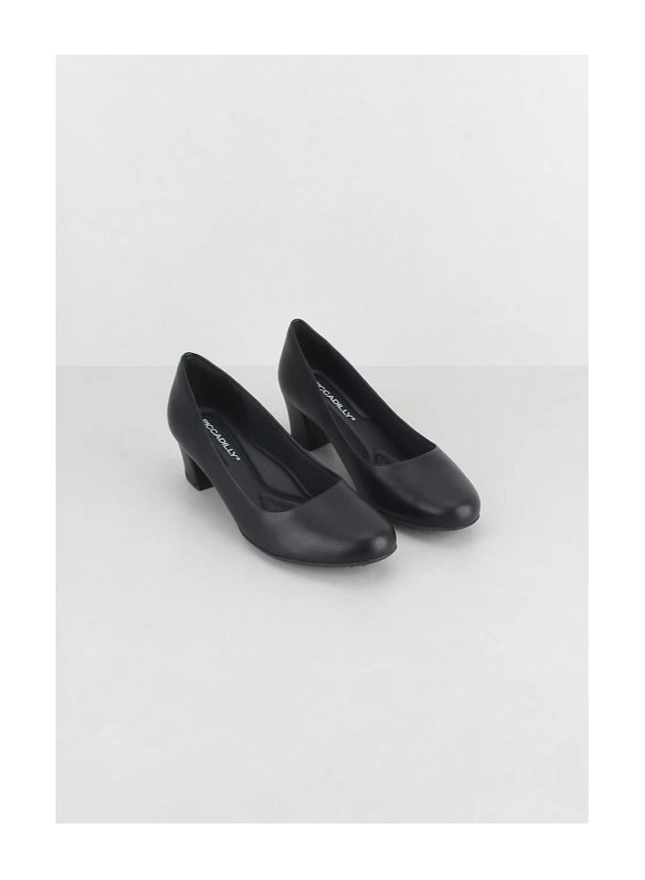PICCADILLY CREW SHOES - WOMEN HEELS BLACK