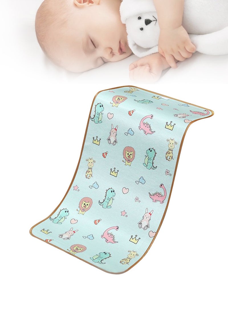 Baby cool mat, breathable summer sleeping pad for babies, can be used in both directions, with ice silk and rattan weaving of 60 * 120cm