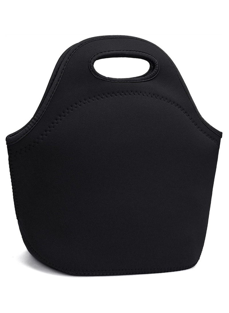 Carry Lunch Bag Neoprene Lunch Bags Thermal Insulated Lunch Tote Bag Lightweight Insulated Reusable Washable Neoprene Picnic Bag for Women Men Student Lunch Box Bag