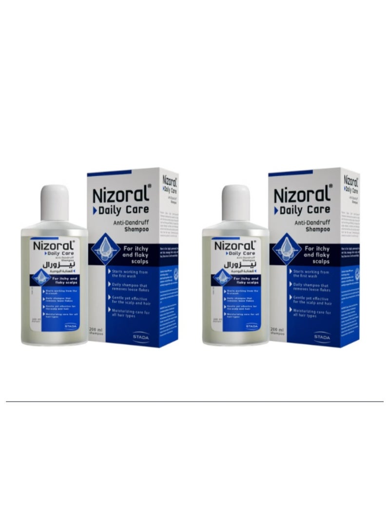 Nizoral Blue Care Anti Dandruff Shampoo 200ml 2PCS