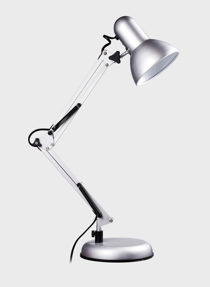 Silver Adjustable Studio Desk Lamp