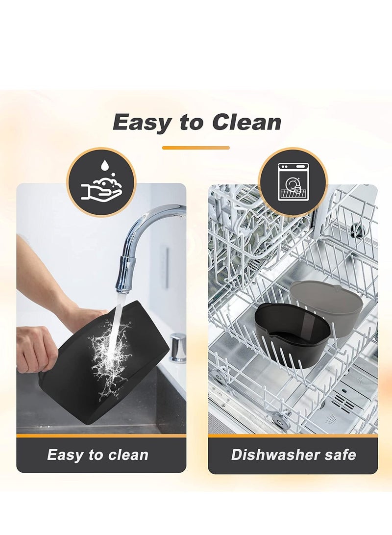 2PCS Silicone Slow Cooker Liners, Perfect compatible with any 5.5L, 6.6L, 7.5L slow cooker, Food-Grade Material, Easy Cleanup, Reusable, Eco-Friendly(