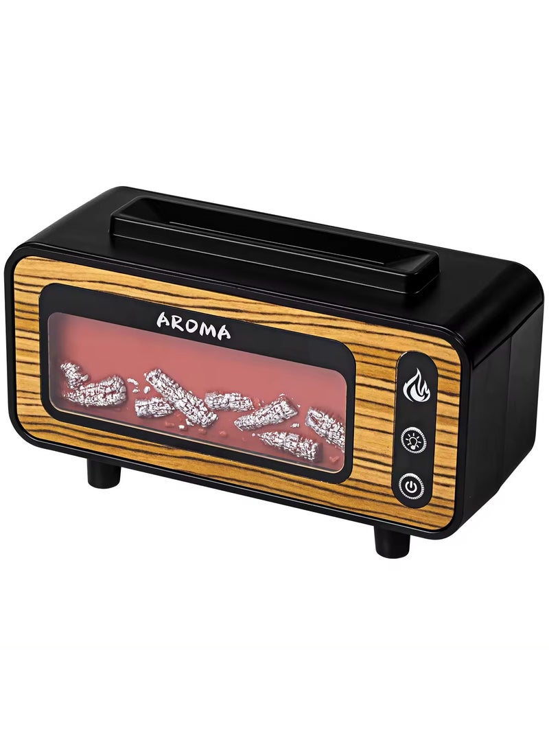 Vintage Fireplace LED Ultrasonic Aroma Diffuser