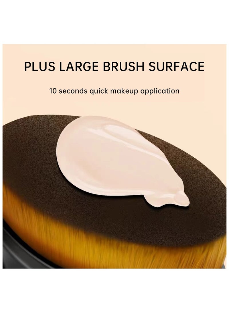 1pcs Foundation Makeup Brush with Storage Box Easy Makeup for Fresh Beginners Beauty Tool Foundation Brush for Girls Quick Makeup to School Company Morning Kits