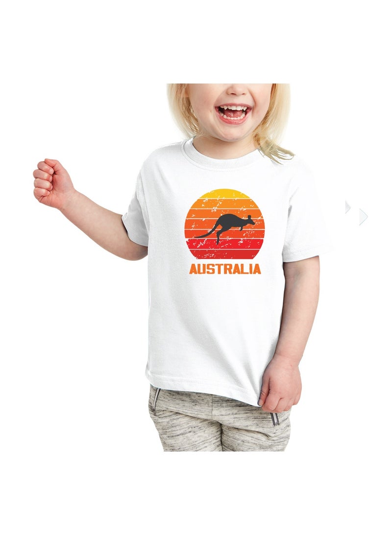 Australia Day Gift Set for Girls - T-Shirt - Cap - Badge and Flag Set - Celebrate Australia Day with this Kids Combo Pack in Style