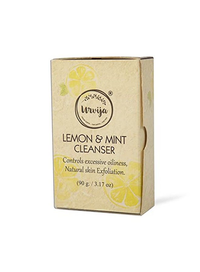 Lemon 7 Mint Soap Cleanser For Dry & Dull Skin;Nourishes And Hydrates Skin;Certified Palm Oil Free Vegan & Chemical Free;(Pack Of 1X90Gm)