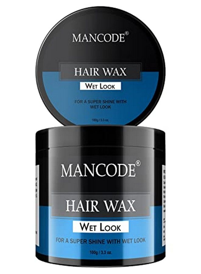 Hair Wax Wet Look Glossy Finish Super Shine Long Lasting Wet Look Easy Wash All Day Manageable Hair 100 Gm Hair Wax For Men (Pack Of 1)