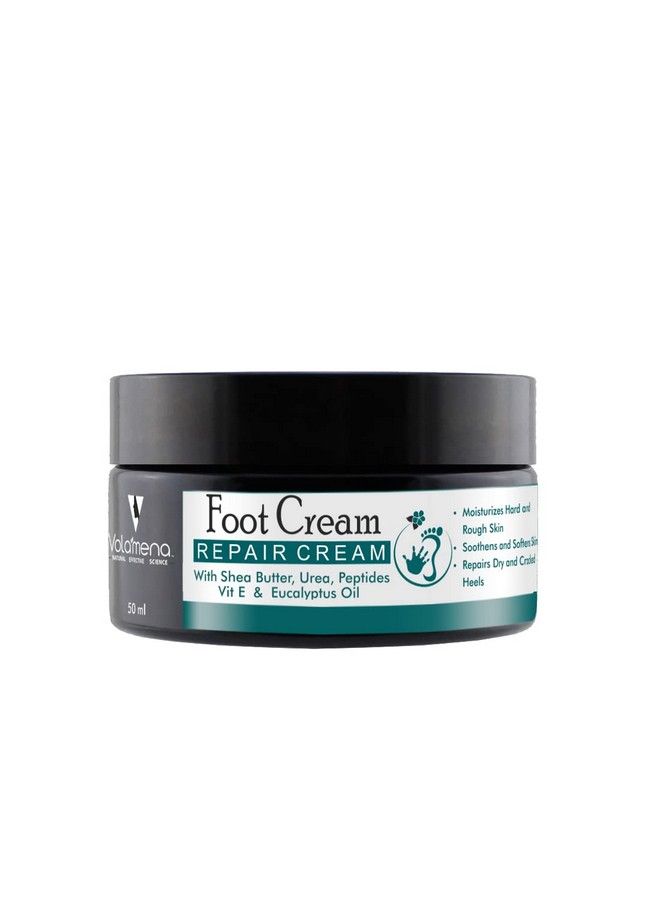 Foot Repair Cream I Shea Butter Milk Peptides Vitamin E Urea I Cuticles Soft Healthy And Nourished I 50 Ml