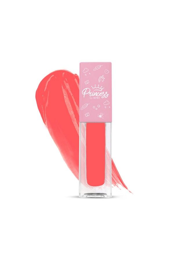 Princess By Renee Twinkle Lip Gloss Poppy Pink 1.8Ml| For Preteen Girls| Enriched With Jojoba Oil & Shea Butter| Lightweight & Non Sticky Formula