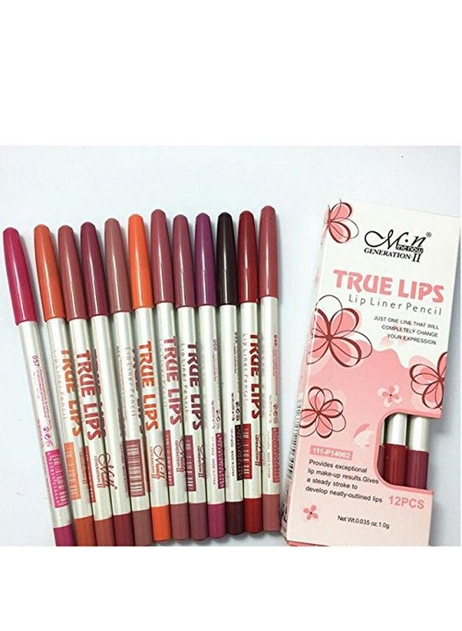 Mn Waterproof 12 Colours Menow Lip Liner Pencil For Lip Makeup